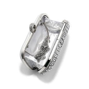 Bolsa de noite embutida com diamante, bolsa feminina para festa, vestido de casamento brilhante, versátil, bolsa crossbody para correspondência diária