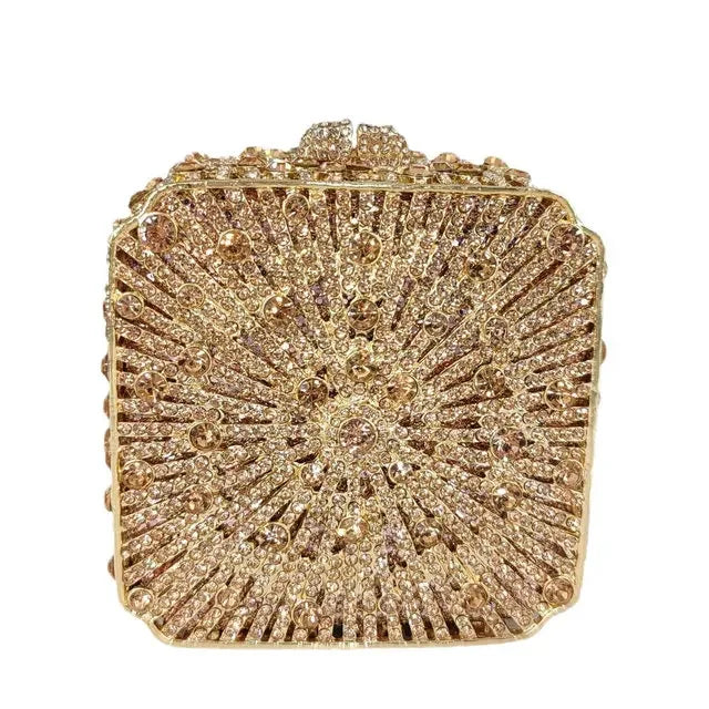 Cristal Noite Embreagem Para Mulheres, Bolsa De Casamento, Embreagem De Noiva, Minaudiere Box, Bolsas De Strass, Boutique, Em Stock