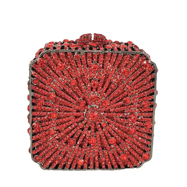 Cristal Noite Embreagem Para Mulheres, Bolsa De Casamento, Embreagem De Noiva, Minaudiere Box, Bolsas De Strass, Boutique, Em Stock