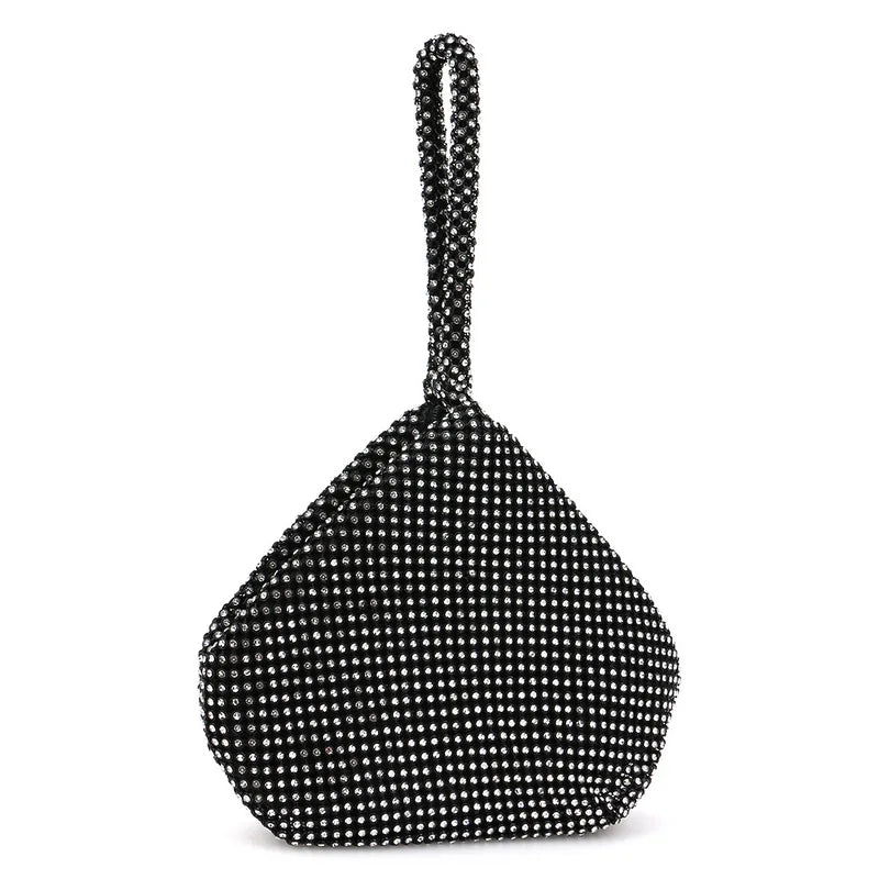 Strass macios pequenos sacos de noite diamantes dia embreagem zíper bolso bolsa de dinheiro com preto ouro prata sacos