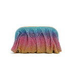 Glamourosa bolsa de noite com pérolas e strass para mulheres |   Embreagem elegante para performance em palco |   Bolsa brilhante para festa de casamento e baile 