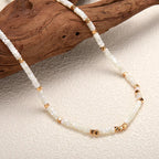 Branco mãe de pérola 925 prata 18k ouro frisado fio conjunto de jóias com colar e pulseira para mulheres luxo na moda amor presente