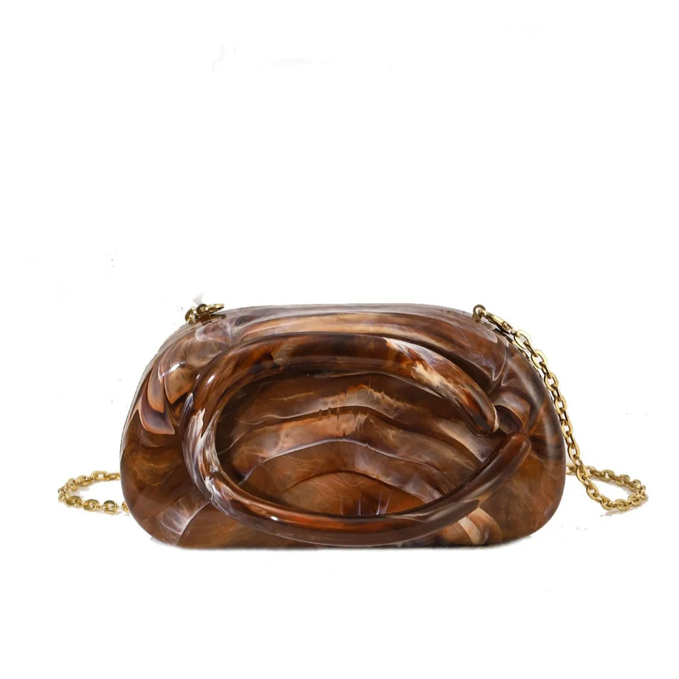 Bolsa de mão com caixa acrílica para mulheres, noite, casamento, baile, banquete, coquetel, bolsa de ombro crossbody