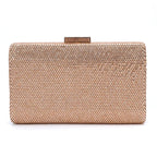 Bolsa de Noite Diamante, Clutch de Casamento, Bolsa de Mão Metálica para Mulheres, Bolsas com Strass, Minaudiere para Festa de Casamento