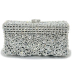 Bolsa feminina feita à mão de cristal, bolsa de mão para noite, vintage, banquete, festa de casamento, designer, elegante, vestido, presente