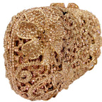 Formas de flores de luxo de alta qualidade, festas de casamento com diamantes, sacolas, bolsas de noite, embreagens de cristal