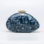 Moda feminina glamourosa elegante novidade em forma de concha bolsa de embreagem acrílico longa corrente saco de noite festa jantar banquete bolsas