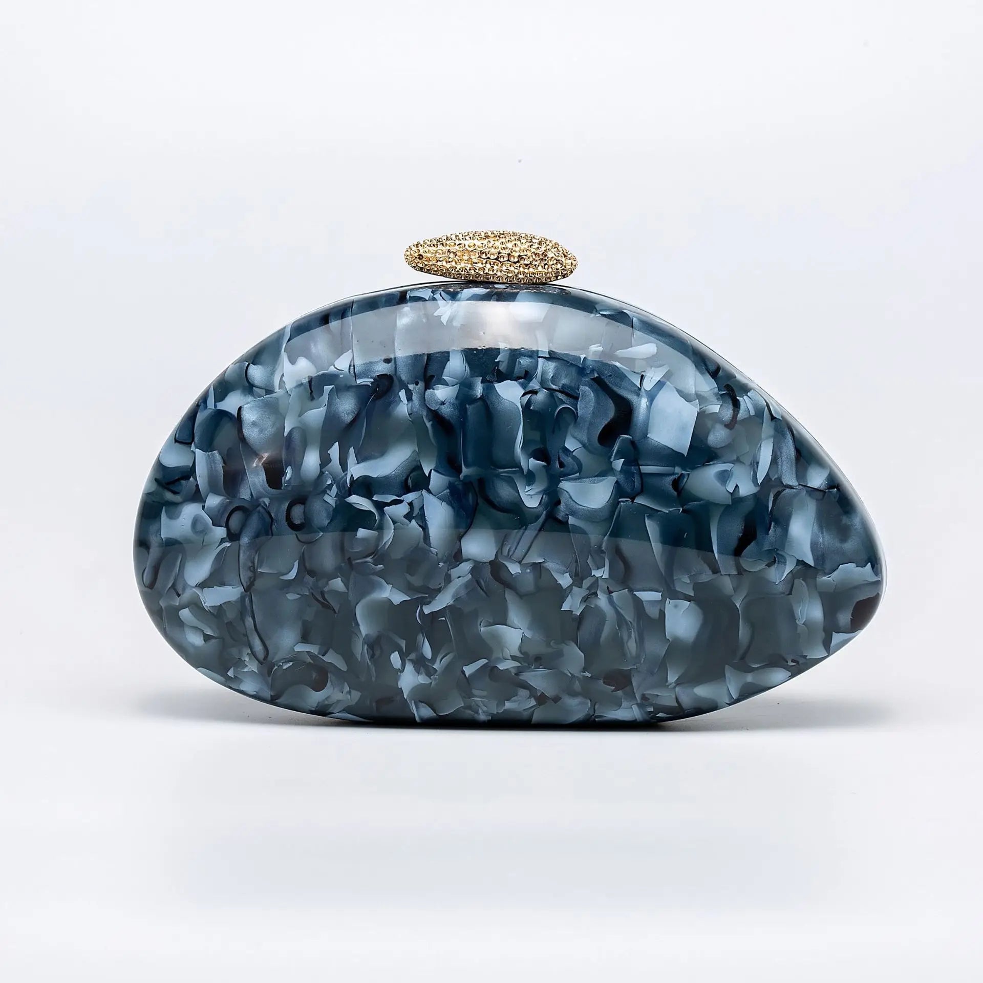 Moda feminina glamourosa elegante novidade em forma de concha bolsa de embreagem acrílico longa corrente saco de noite festa jantar banquete bolsas