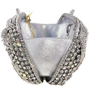 Boutique de fgg halloween crânio mãos mulheres cristal noite bolsas festa baile strass bolsa embreagem casamento minaudiere saco