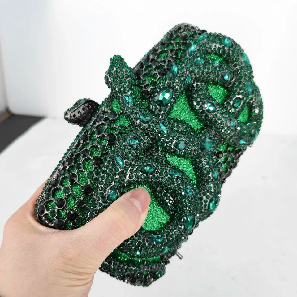 Clutch Cristal Luxury Snake