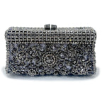 Bolsa feminina feita à mão de cristal, bolsa de mão para noite, vintage, banquete, festa de casamento, designer, elegante, vestido, presente