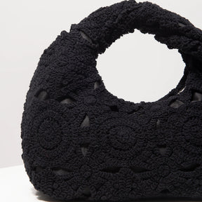 Bolsa de tecido oco com padrão, bolsas de praia boêmia para mulheres, conjunto de crochê, acessórios de praia femininos, Trav Must Haves (padrão aleatório)