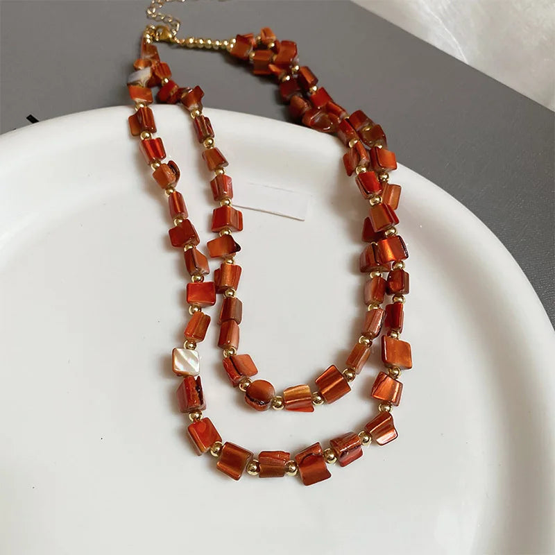 Irregular exagerar colorido colar feminino tendência moda jóias delicado geometria acessórios presentes de festa elegante rg456