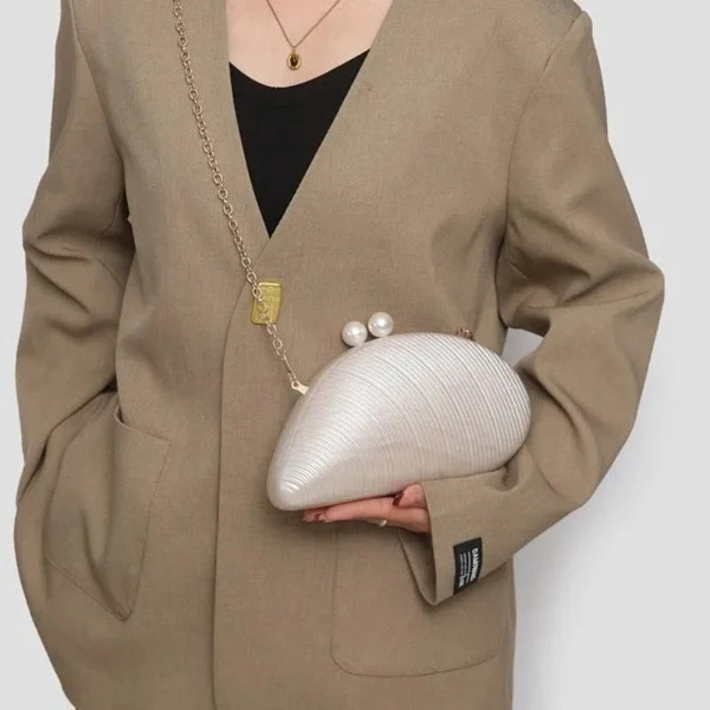 Bolsa de mão acrílica para mulheres, bolsa de jantar de casamento, bolsa crossbody de ombro único com alça de corrente, bolsa compacta elegante