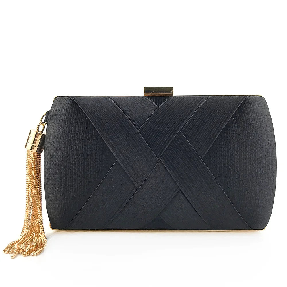 2024 nova moda feminina sacos de noite borla senhoras bolsa embreagem ombro corrente festa casamento bolsas sacos