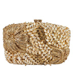 Boutique de fgg flor elegante bolsas e bolsas de noite designer de luxo festa de casamento strass sacos de embreagem de casamento nupcial