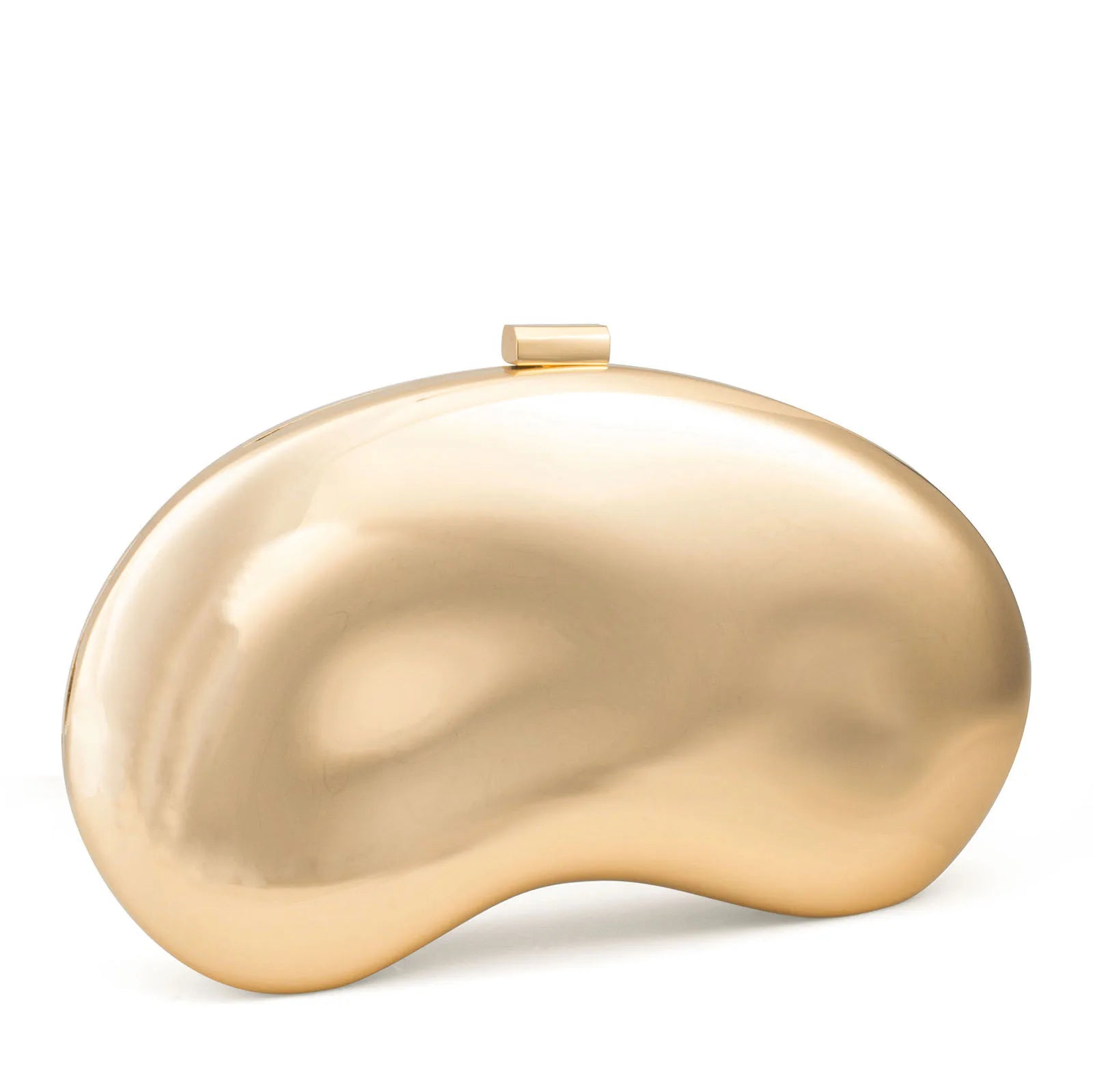 Bolsa de Mão Pequena para Festa de Casamento Feminina, Clutch Metálica da Moda, Bolsa de Noite com Alça em Forma de Concha