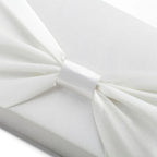 Bolsa de noite cetim bowknot para mulheres, embreagem elegante, bolsas nupciais, embreagens de casamento, corrente de metal, bolsa de ombro crossbody