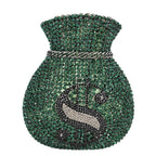 Bouotique de fgg (em estoque) dólares dinheiro bolsa de embreagem feminina cristal bolsas noite festa casamento cocktail minaudiere bolsas
