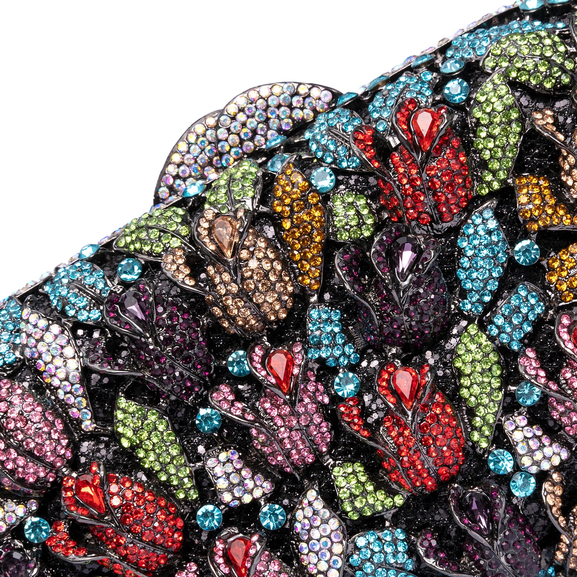 Luxo oco para fora das mulheres flor sacos de noite cristal embreagem casamento pedra bolsa e bolsa festa nupcial jantar minaudiere saco