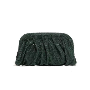 Glamourosa bolsa de noite com pérolas e strass para mulheres |   Embreagem elegante para performance em palco |   Bolsa brilhante para festa de casamento e baile 