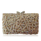 Diamante vazio metal cristal jantar saco diamante embreagem diamante brilhante cristal-incrustado noite saco de embreagem cartera de fiesta