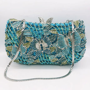 Oco para fora das mulheres saco de noite ouro cristal banquete bolsa luxo diamante embreagem bolsa casamento noiva sacos elegante jantar saco