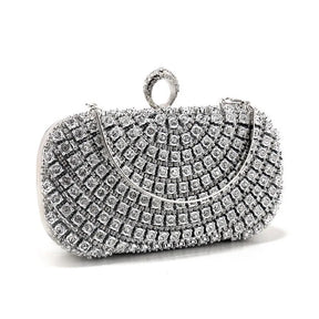 Bolsa de noite embutida com diamante, bolsa feminina para festa, vestido de casamento brilhante, versátil, bolsa crossbody para correspondência diária