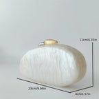 Feminino menina mármore pérola bege mini corrente bolsa de ombro moda feminina bolsa embreagem carteira casamento festa à noite uso diário trave