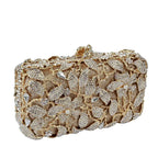 Bolsa de mão única estilo europeu com strass, pérolas e diamantes de água, bolsas de cristal ecológicas para ocasiões formais