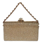 Bolsa de ombro feminina com diamante brilhante, bolsa de ombro para festa à noite, alça única, bolsa de casamento brilhante, versátil, material rígido