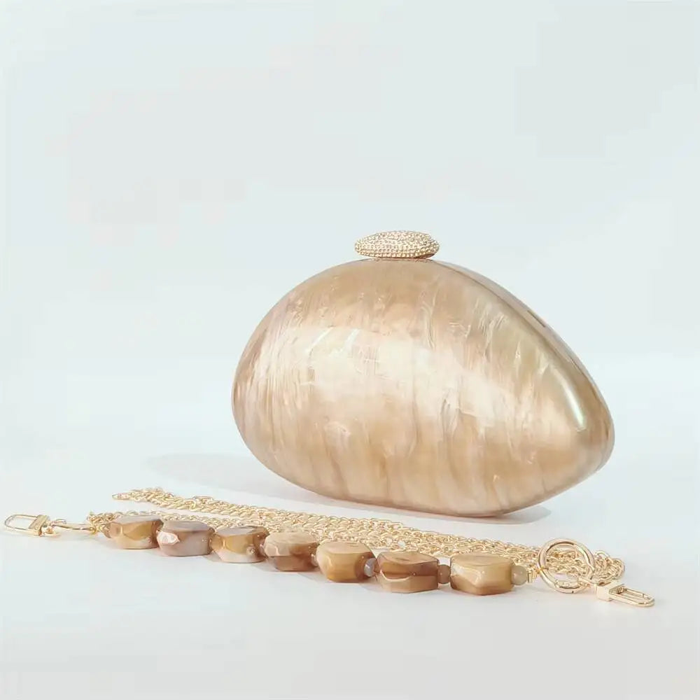 Oval areia nu pérola acrílico caixa feminina saco do mensageiro bolsa de casamento europeu elegante noite bonito verão pro casual saco embreagem
