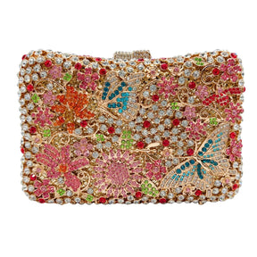 Xiyuan marca de luxo designer cristais sacos noite moda feminina diamantes bolsa festa casamento flor garras nupciais