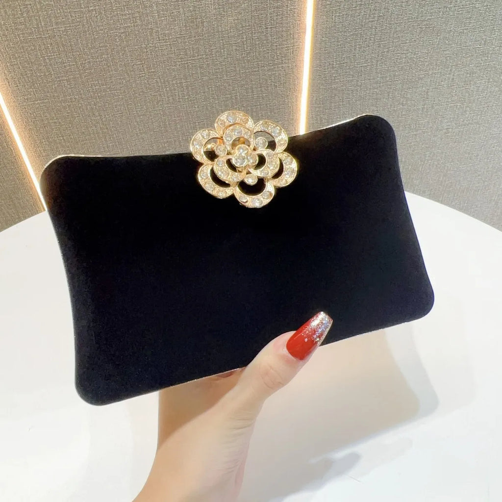 Embreagem de noite de pérola de cristal encantada – Bolsa de palco deslumbrante com strass, bolsa de ombro de banquete de luxo para mulheres bolsa de noite