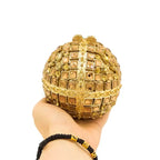 Boutique de fgg super mini bola redonda cristal sacos de noite e garras para mulheres festa formal strass minaudiere bolsas