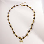 Gargantilha de pérolas e turquesa natural para mulheres, colar com pérolas, moda feminina, acessórios de jóias para pescoço, presentes