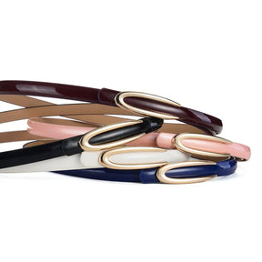 Mulheres Elegantes Cinto de Fivela C Dourada, Couro Genuíno, Designer de Cintura Fashion, Para Combinar com Vestidos, Jeans, Calças