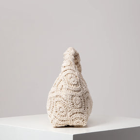 Bolsa de tecido oco com padrão, bolsas de praia boêmia para mulheres, conjunto de crochê, acessórios de praia femininos, Trav Must Haves (padrão aleatório)