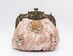 2025 novo vintage frisado saco de noite bordado diamante lantejoulas embreagem bolsa de mão saco de noiva