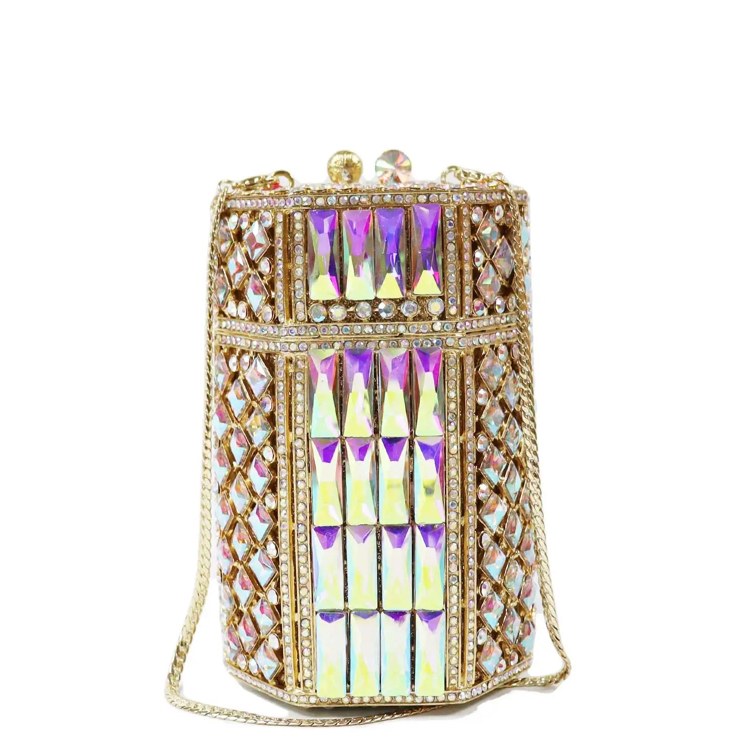 Khnmeet champanhe verde luxo feminino saco de festa à noite diamante oco para fora garras de cristal bolsa de noiva senhoras saco de casamento sm270