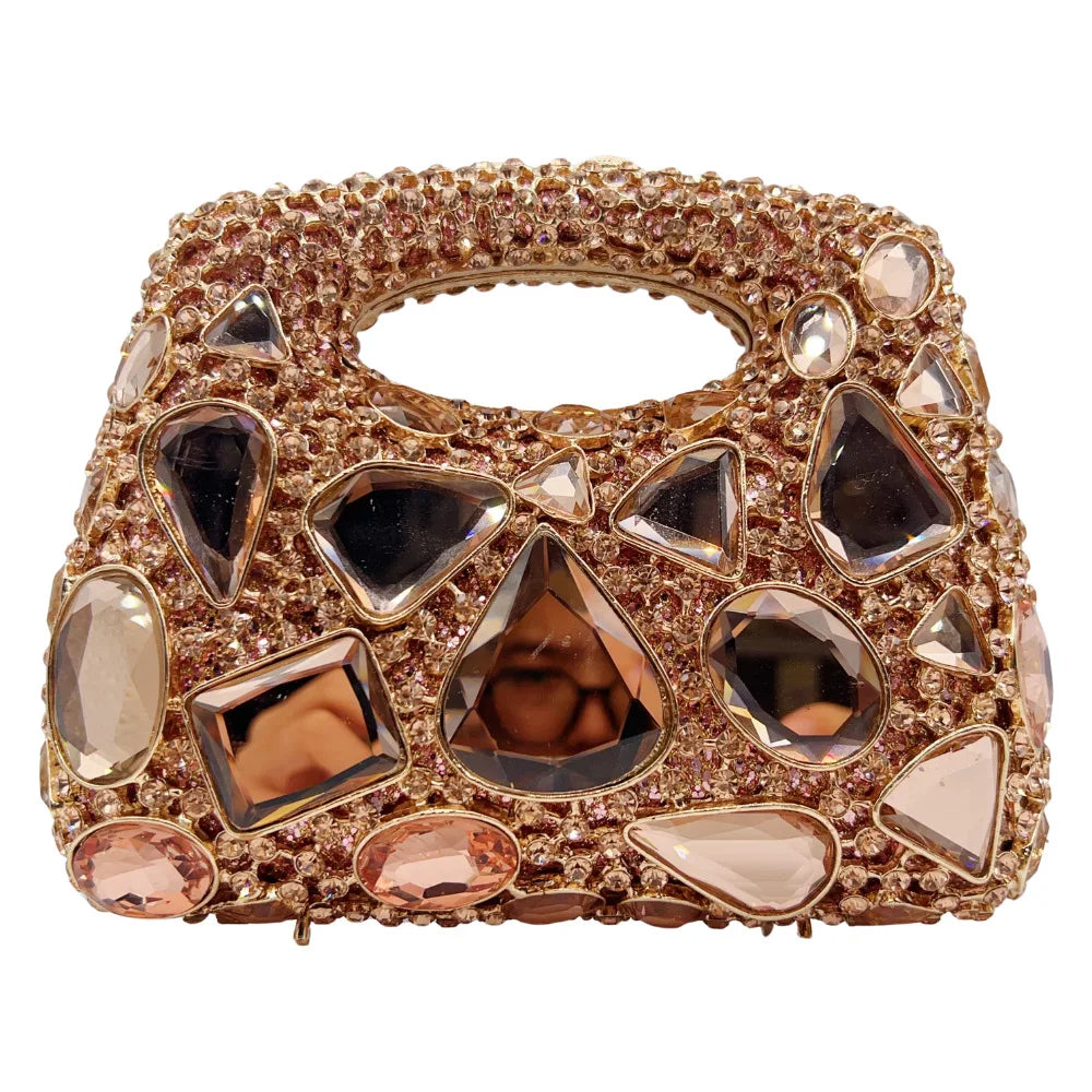 Mais novo saco de embreagem cristal strass noite bolsa fino ajuste para telefone/cartões feminino minimalista bolsa ombro luxo festa saco