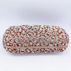 Mulheres oco para fora diamante saco de noite festa de casamento banquete saco de embreagem de cristal strass vestido saco de luxo designer bolsas