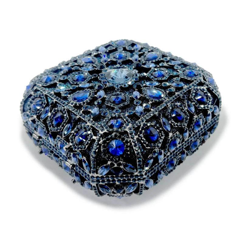 Feminino maquiagem mini caso de luxo designer bolsas cristal vidro banquete sacos strass jantar bolsa embreagem sacos festa do vintage
