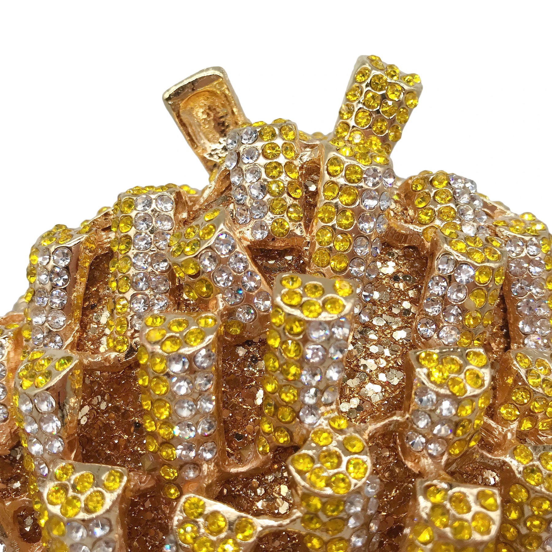 Atacado batatas fritas chips arco-íris embreagem minaudiere saco feminino cristal saco de noite diamante bolsa de casamento bolsa de noiva