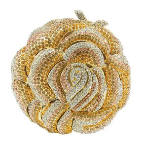 Boutique de fgg feminino flor colorida sacos de noite e embreagens nupcial strass bolsas festa casamento minaudiere bolsa embreagem