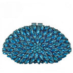 Clutch Cristal Azzurra Ciano