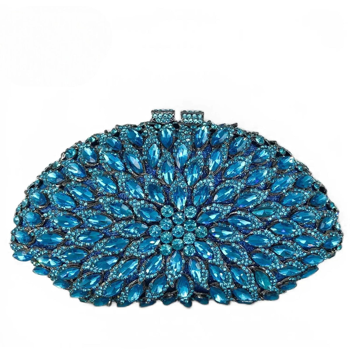 Clutch Cristal Azzurra Ciano