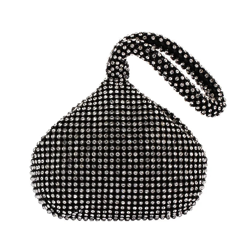 Strass macios pequenos sacos de noite diamantes dia embreagem zíper bolso bolsa de dinheiro com preto ouro prata sacos