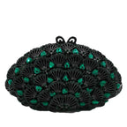 Boutique de fgg luz azul cristal sacos de embreagem para mulheres pavão noite bolsa nupcial casamento strass minaudiere bolsas saco