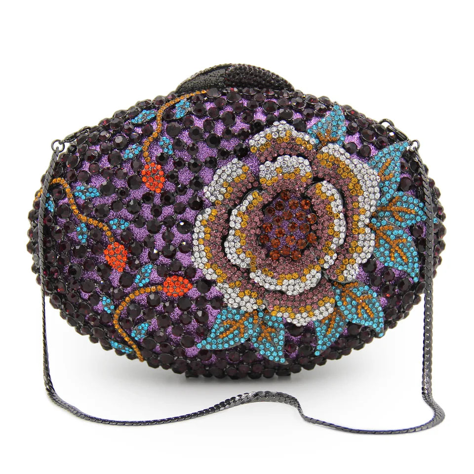 Clutch Cristal Floral Meliara